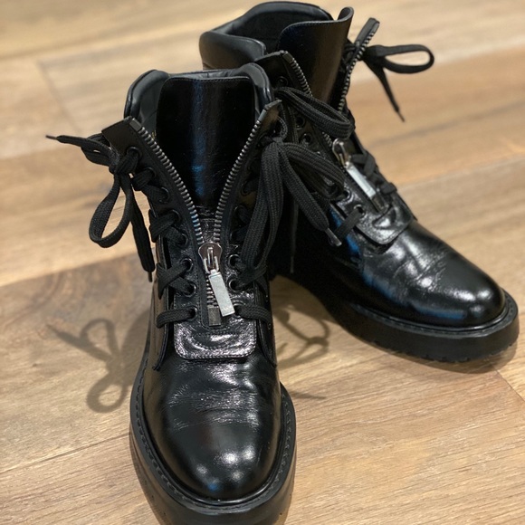 Yves Saint Laurent Shoes - 🔹Saint Lauren William Double-Laced Combat Boot